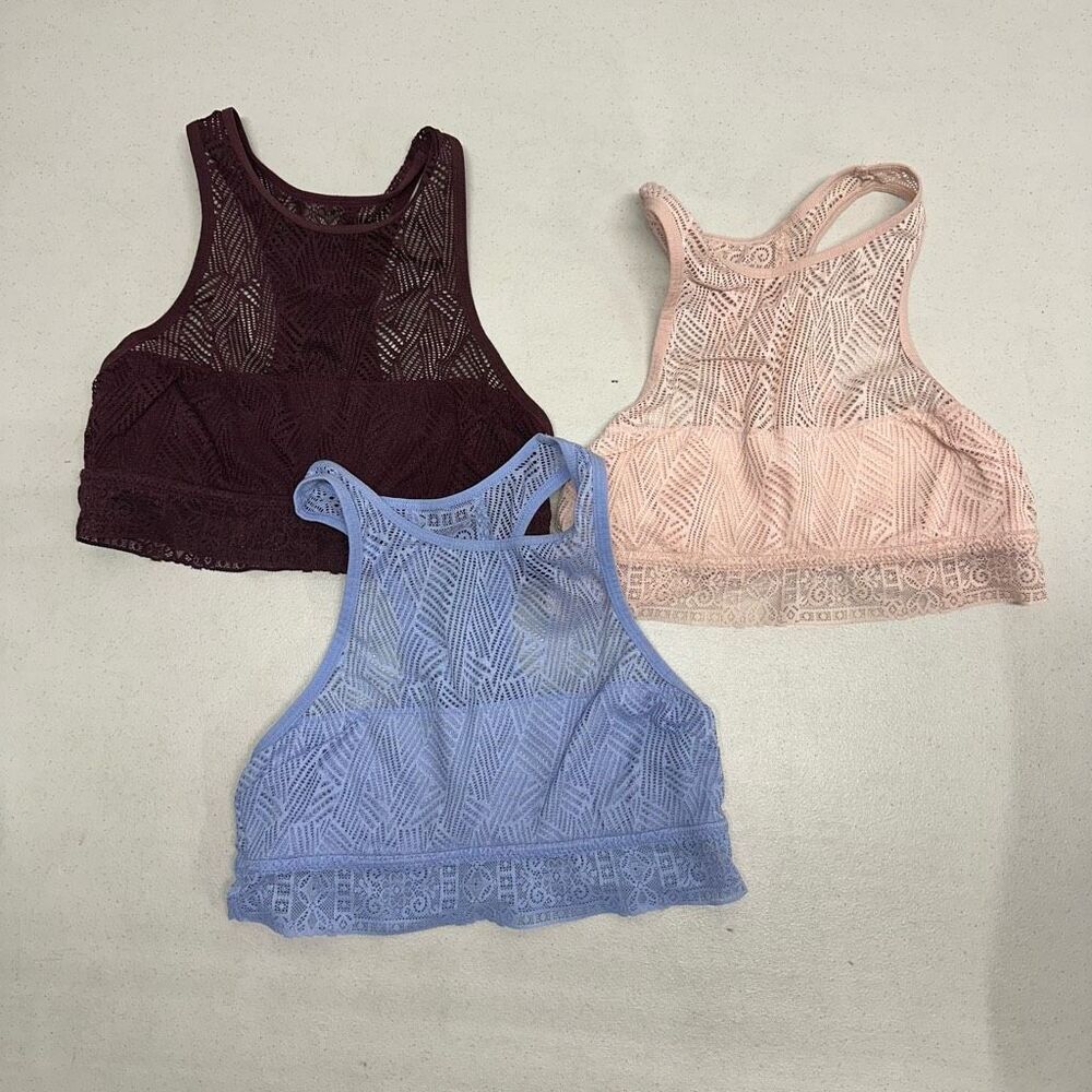 Aerie set of 3 Bralettes size XS